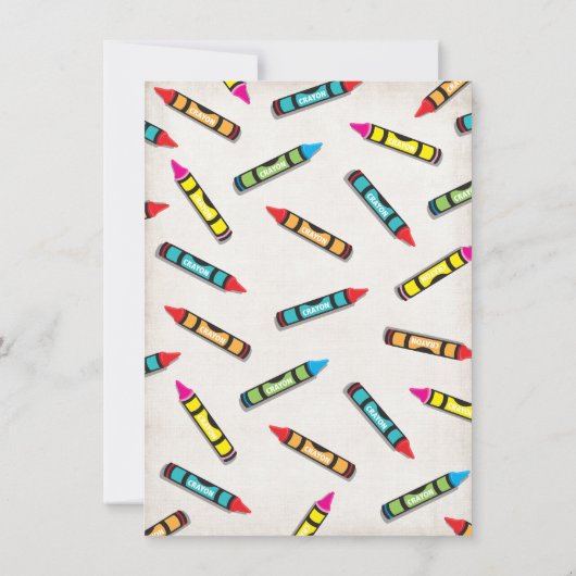 Kunsthandwerk Geburtstagsparty Einladungen (Rückseite)