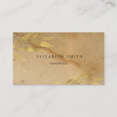 Kunsthandwerk Gold Rustikale Visitenkarte (Vorderseite)