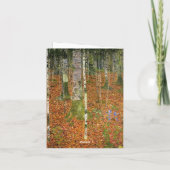 Kunsthandwerk Gustav Klimt Forest Nature Wedding Dankeskarte (Rückseite)
