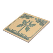 Kunsthandwerk, Handwerker, Mission Style Oak Acorn Fliese (Seite)