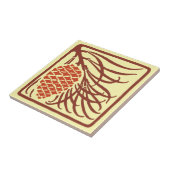 Kunsthandwerk, Handwerker, Missionsstil Pinecone Fliese (Seite)