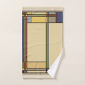 Kunsthandwerk Herbst geometrisches Muster Badhandtuch Set (Handtuch)