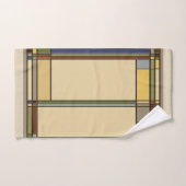 Kunsthandwerk Herbst geometrisches Muster Badhandtuch Set (Handtuch)
