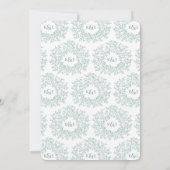 Kunsthandwerk-Hochzeit Einladung (Rückseite)