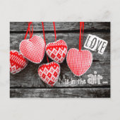 Kunsthandwerk Hört Valentinstag Postkarten (Vorderseite)