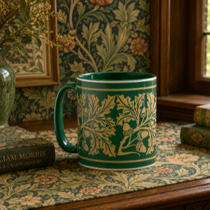Kunsthandwerk im mittelalterlichen Stil Eichenblät Tasse