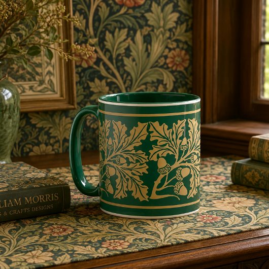 Kunsthandwerk im mittelalterlichen Stil Eichenblät Tasse