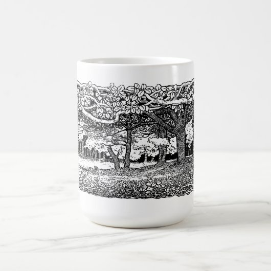 Kunsthandwerk im Wildwald Kaffeetasse (Mittel)