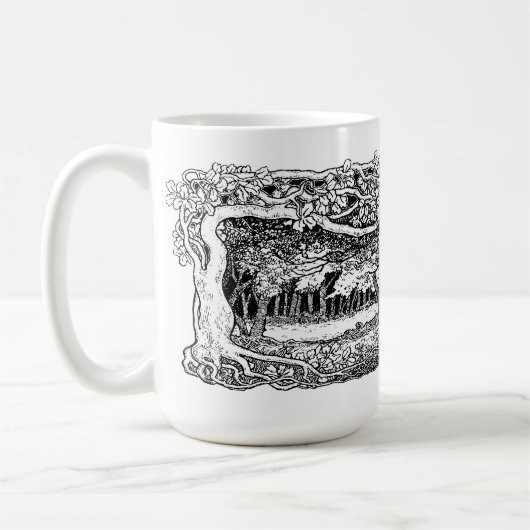 Kunsthandwerk im Wildwald Kaffeetasse (Links)