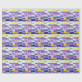Kunsthandwerk in Handgemälden Geschenkpapier (Flach)