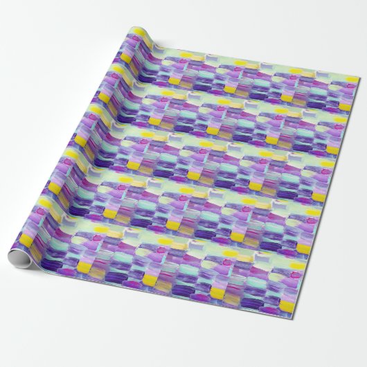 Kunsthandwerk in Handgemälden Geschenkpapier (Ungerollt)