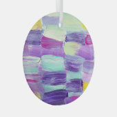 Kunsthandwerk in Handgemälden Ornament Aus Glas (Vorderseite Rechts)