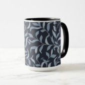 Kunsthandwerk Inspiriert Blaues Leaf Tasse (VorderseiteRechts)