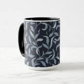 Kunsthandwerk Inspiriert Blaues Leaf Tasse (Vorderseite Links)