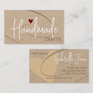 Kunsthandwerk Kalligrafie Signatur Rotes Herz Visitenkarte