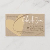 Kunsthandwerk Kalligrafie Signatur Rotes Herz Visitenkarte (Rückseite)