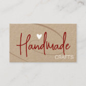 Kunsthandwerk Kalligrafie Signatur Rotes Herz Visitenkarte (Vorderseite)