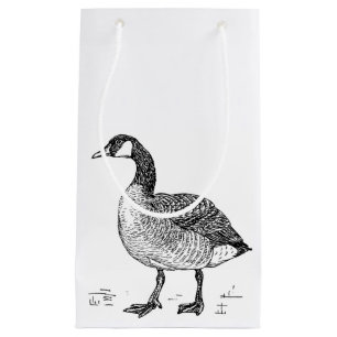 Kunsthandwerk Kanadische Gänse Zeichnend Natur Kleine Geschenktüte