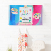 Kunsthandwerk Künstler Paint Birthday Thema Banner (Insitu)