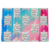 Kunsthandwerk Künstler Paint Birthday Thema Große Geschenktüte (Vorderseite)