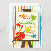 Kunsthandwerk Malen Geburtstagsparty Einladungen (Vorne/Hinten)