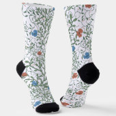 Kunsthandwerk Mohnblumen Socken (Gewinkelt)