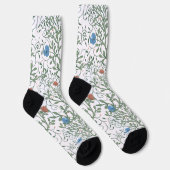 Kunsthandwerk Mohnblumen Socken (Rechts)