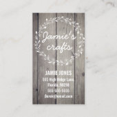 Kunsthandwerk Nähen Strickherzen Folkskandi Visitenkarte (Vorderseite)