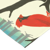 Kunsthandwerk oder Handwerker 1907 Roter Kardinal  Kurzer Tischläufer (Ecke)