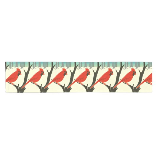 Kunsthandwerk oder Handwerker 1907 Roter Kardinal  Kurzer Tischläufer (Horizontal)