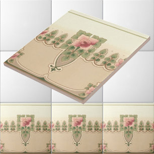 Kunsthandwerk oder Mission Style Rose Hedgerow Fliese