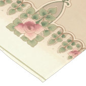 Kunsthandwerk oder Mission Style Rose Hedgerow Kurzer Tischläufer (Ecke)