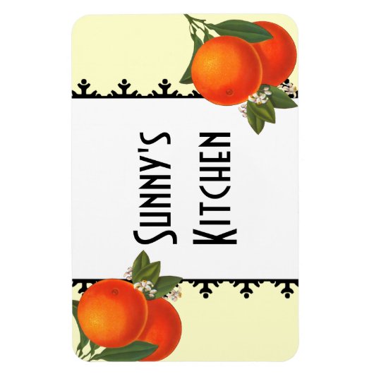 Kunsthandwerk Orange Magnet (Vertikal)