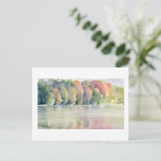 Kunsthandwerk Postkarte - Herbst Wasserfarben (Stehend Vorderseite)