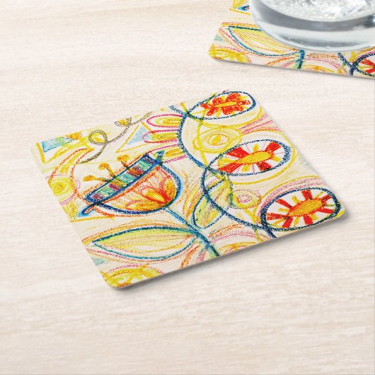 Kunsthandwerk Rechteckiger Pappuntersetzer (angewinkelt)