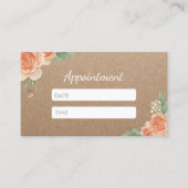 Kunsthandwerk Rustikale Blumenernennung Terminkarte (Vorderseite)