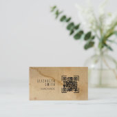 Kunsthandwerk Rustikale Visitenkarte (Stehend Vorderseite)