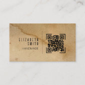 Kunsthandwerk Rustikale Visitenkarte (Vorderseite)