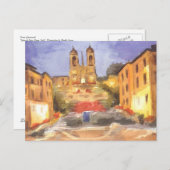 Kunsthandwerk - Spanische Treppen, Rom Postkarte (Vorne/Hinten)