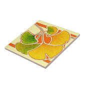 Kunsthandwerk-Stil Ginkgo-Biloba-Blattrand Fliese (Seite)
