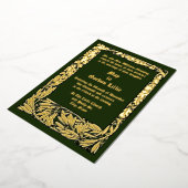 Kunsthandwerk Stilbeilagen & Blätter aus Eiche - G Folieneinladung (Gedreht)