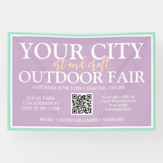 Kunsthandwerk und Kunsthandwerk im Freien | Sommer Banner (Horizontal)