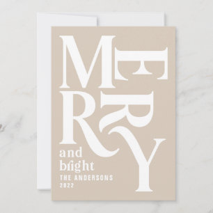 Kunsthandwerk Vintag fröhliche Weihnachten Ankündigung