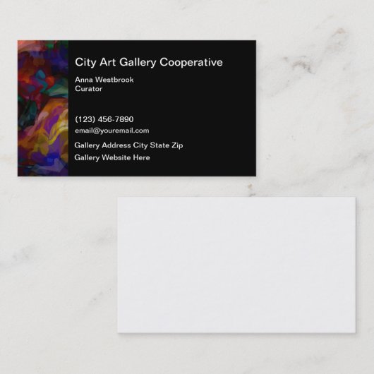 Kunsthandwerk Visitenkarte (Vorne/Hinten)