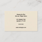 Kunsthandwerk Visitenkarte (Rückseite)