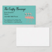 Kunsthandwerk Visitenkarte (Vorne/Hinten)