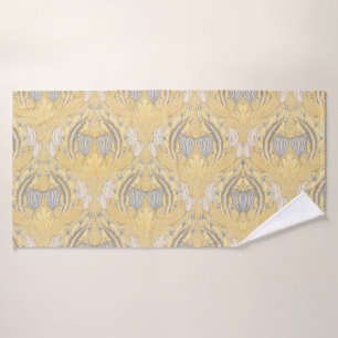 Kunsthandwerk Walter Crane Blaue Weiße Tulpen Badhandtuch Set