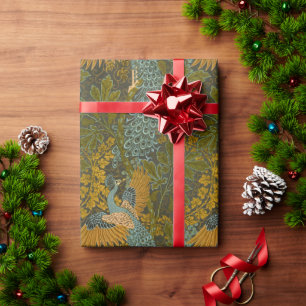 Kunsthandwerk Walter Crane Pfau-Muster Geschenkpapier