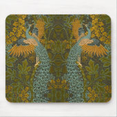 Kunsthandwerk Walter Crane Pfau-Muster Mousepad (Vorne)