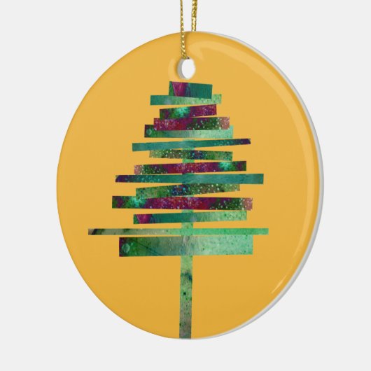 Kunsthandwerk Weihnachtsbaum Keramik Ornament (Links)